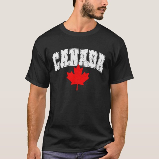 Camiseta Canada Maple Leaf Canadian Flag Pride  6 (Frente)