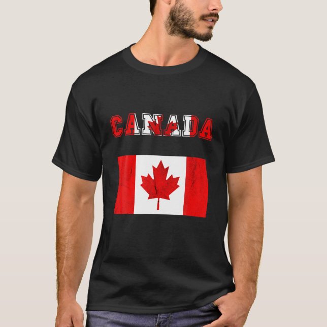 Camiseta Canada Maple Leaf Canadian Pride Roots Ca (Frente)