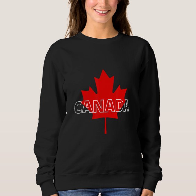 Camiseta Canada Maple Leaf North Patriotic Proud (Frente)