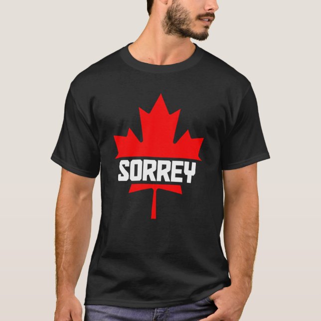 Camiseta Canada Maple Leaf Sorrey Canadian Flag 1 (Frente)