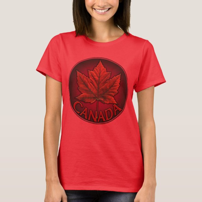 Camiseta Canadá Maple Leaf Souvenir (Frente)