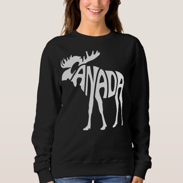 Camiseta Canadá Moose Red White Prioridade Canadense Dia do (Frente)