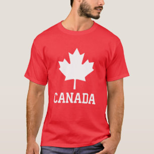 Camiseta Canadá Mulheres Homens Crianças Mapeamento Canaden