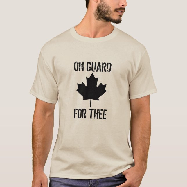 Camiseta Canadá: Na guarda para Thee (Frente)