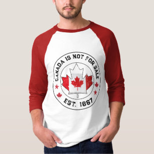 Camiseta Canadá não é destinado à venda Bandeira do Est 186