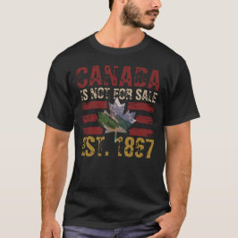 Camiseta Canadá não é para venda Est 1867 Vintage Grunge