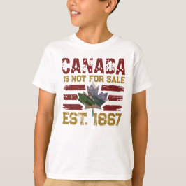 Camiseta Canadá não é para venda Est 1867 Vintage Grunge