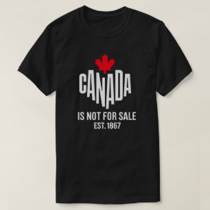 Camiseta Canadá Não Está à Venda - Camisa Orgulhos