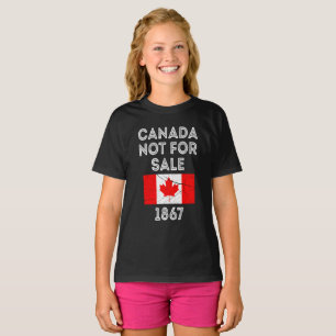 Camiseta Canadá Não Para Venda - Orgulhoso e Patriótico