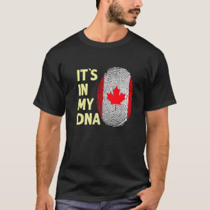 Camiseta Canadá No Meu Dna Canadian Flag Team Canadá