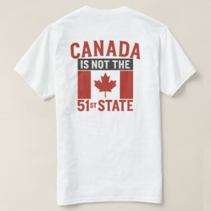 Camiseta Canadá NUNCA Será o 51º Estado Canadá