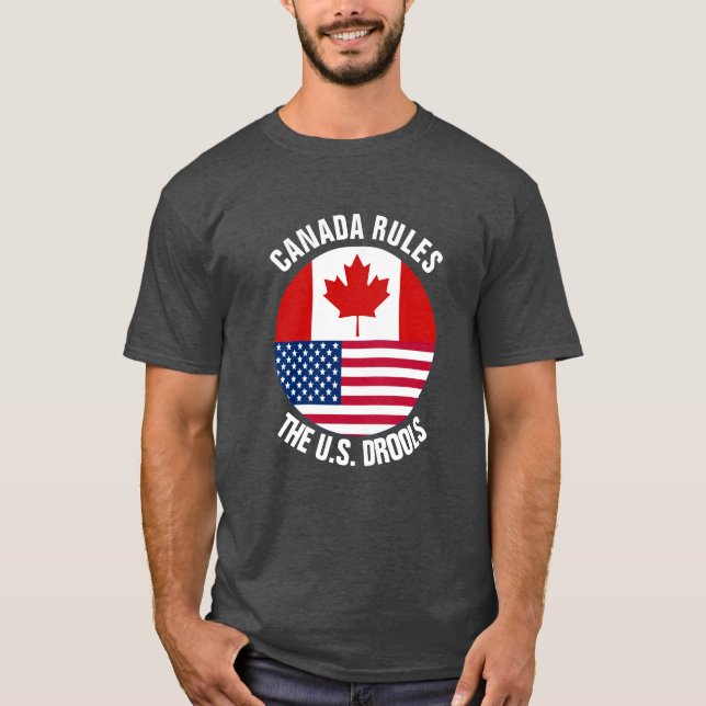Camiseta Canadá ordena os E.U. Drools (Frente)