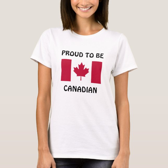 Camiseta Canadá: Orgulho de ser canadense (Frente)