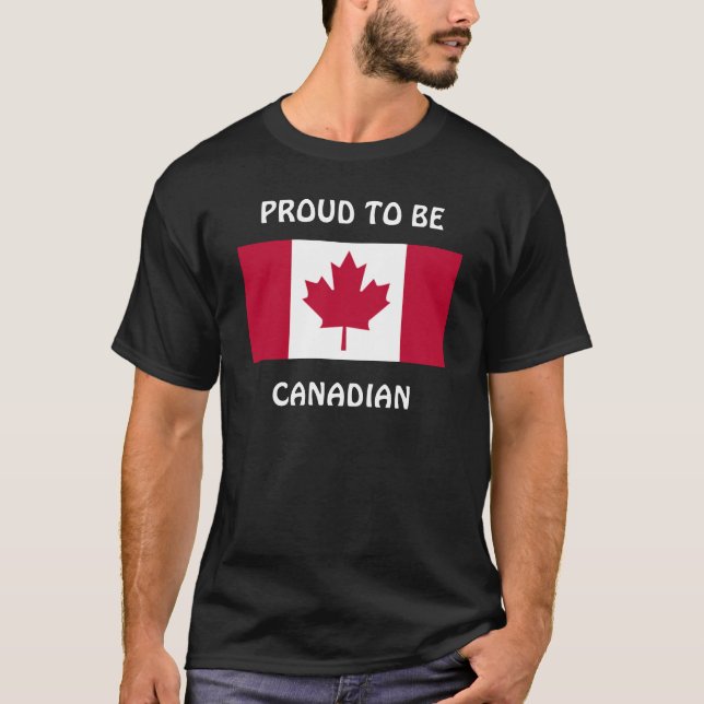 Camiseta Canadá: Orgulho de ser canadense (Frente)