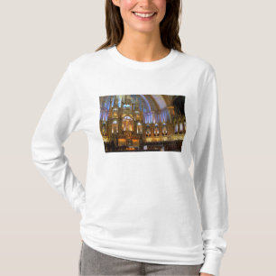 Camiseta Canadá, Quebec, Montreal. Interior de Notre