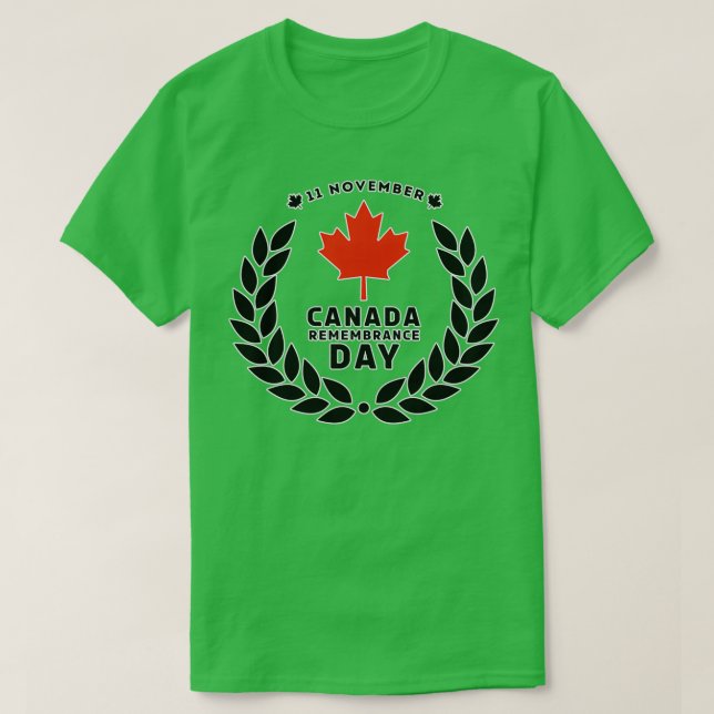 Camiseta Canada Remembrance Day (Frente do Design)