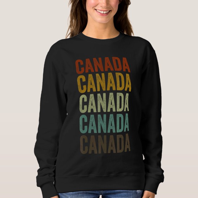 Camiseta Canada Retro Vintage (Frente)
