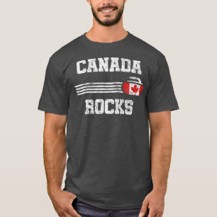 Camiseta Canadá Rocks Vintage Curling