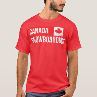 Camiseta Canadá Snowboard Canadense Flag Race Halfpipe Sp