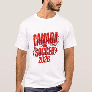 Camiseta Canada Soccer 2026 Futebol Bold Tipografia País