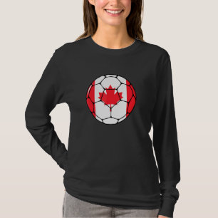 Camiseta Canadá Soccer Ball Flag Futebol Jersey Foto Canadi