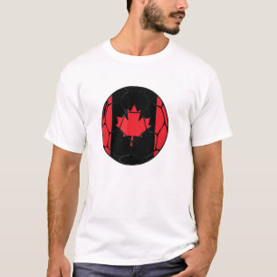 Camiseta Canadá Soccer Ball Flag Futebol Jersey Foto Canadi