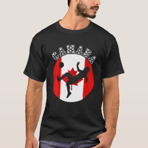 Camiseta Canada Soccer Team Canada Flag Maple Leaf Canadi