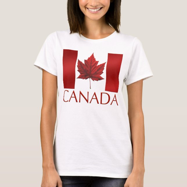 Camiseta Canadá Tanque de bandeira superior saia-sul do Can (Frente)