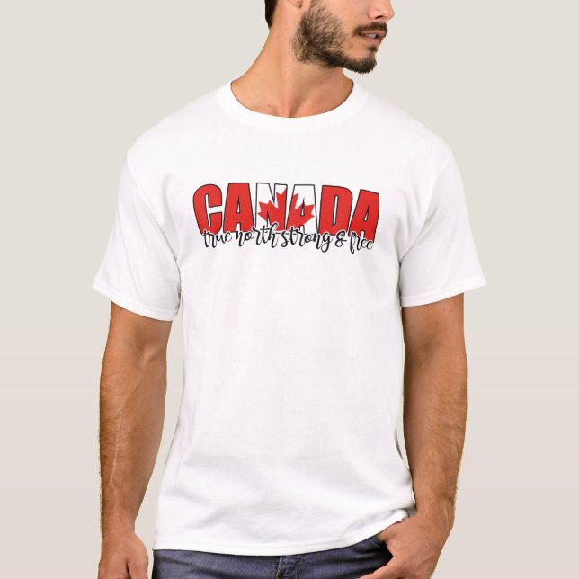 Camiseta Canadá True-North Strong (Frente)