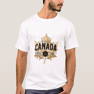 Camiseta Canadá True North Strong and Free Mapepaaf