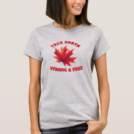 Camiseta Canadá True North Strong & Free Mapepaaf