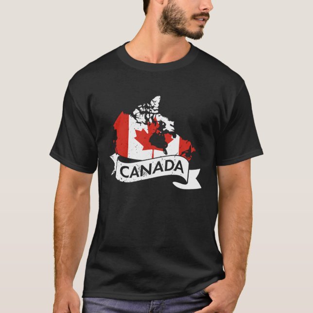 Camiseta Canada USA America Hockey Canadian Maple Leaf  6 (Frente)