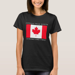 Camiseta Canadá Verdadeiro Norte Forte e Livre.