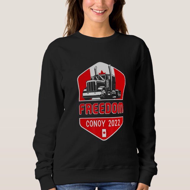 Camiseta Canadaflag Shield Freedom Convoy 2022 Para Canaden (Frente)