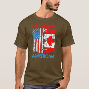 Camiseta Canadense Bandeira Canadá Homens Mulheres