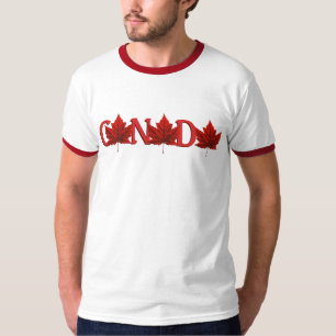 Camiseta canadense canadense Camisa de suvenir mas