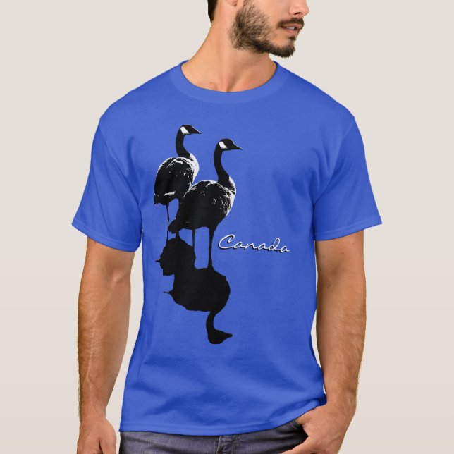 Camiseta canadense canadense Camisas de sul ganso (Frente)