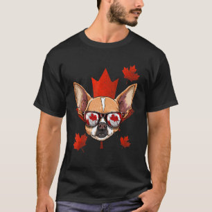 Camiseta Canadense Chihuahua Dog Maple Leaf Patriotic Canad