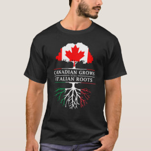 Camiseta Canadense crescido com design de Italia das
