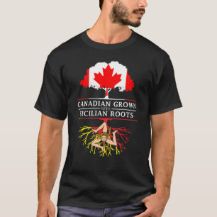Camiseta Canadense crescido com design siciliano de