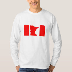 Camiseta canadense da bandeira de Minnesota