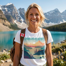 CAMISETA CANADENSE DE CORAÇÃO