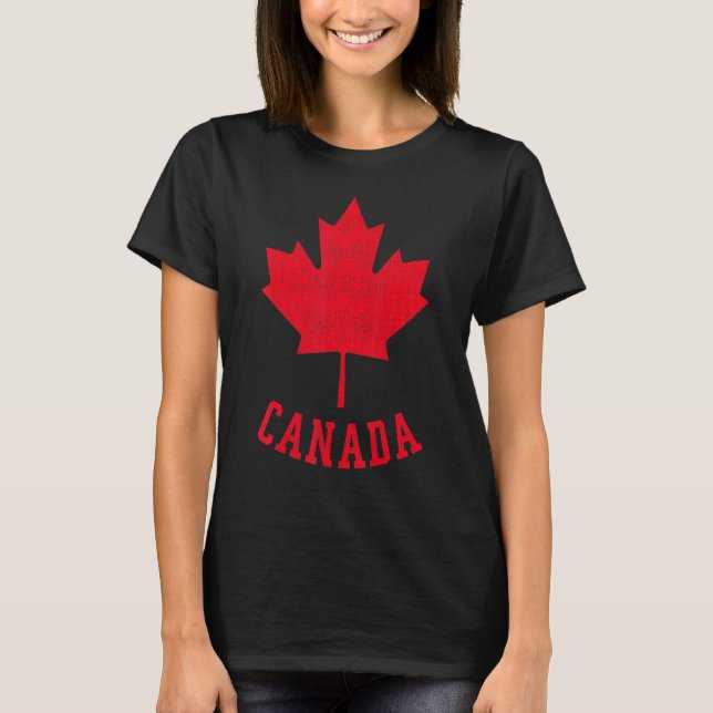 Camiseta Canadense Flag Canada Independece Maple Leaf Men W (Frente)
