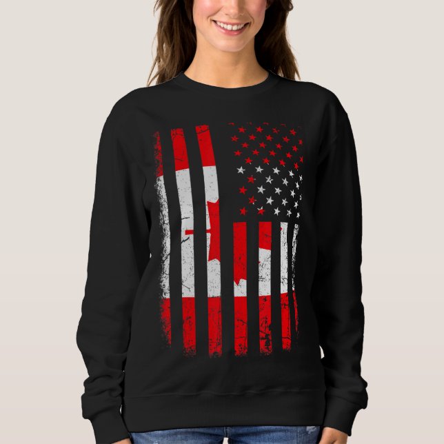 Camiseta Canadense Flag Canadense Roots Canada Ameri (Frente)