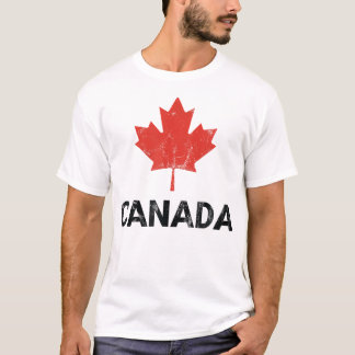 Camiseta Canadense Flag Kids Vintage Canadá
