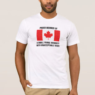 Camiseta Canadense Flag Small Fringe Minoria 