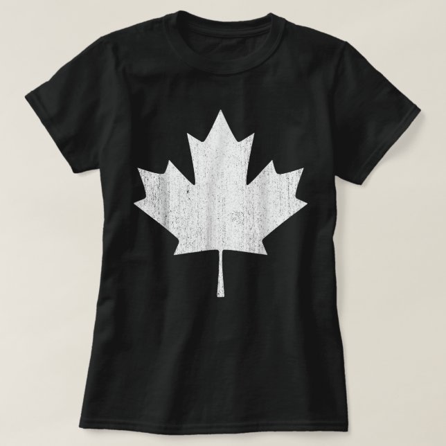 Camiseta Canadense Flag Women Men Kids Mapeia Folha do Cana (Frente do Design)
