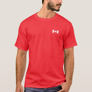 Camiseta Canadense Flag Women Men Kids Seft Chest Canada Da