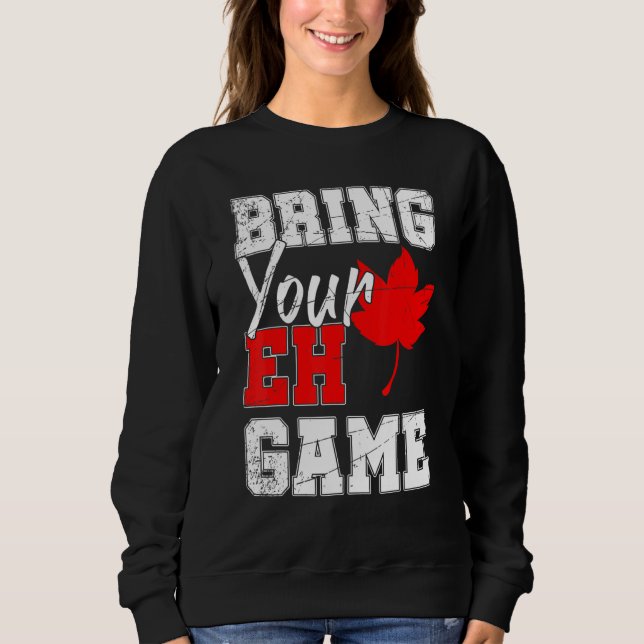Camiseta Canadense Maple Leaf Country Eh Game Canadá (Frente)