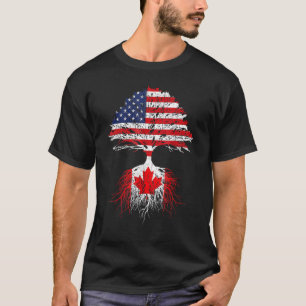 Camiseta Canadense Raízes Americanas Cultivam O Canadá Band